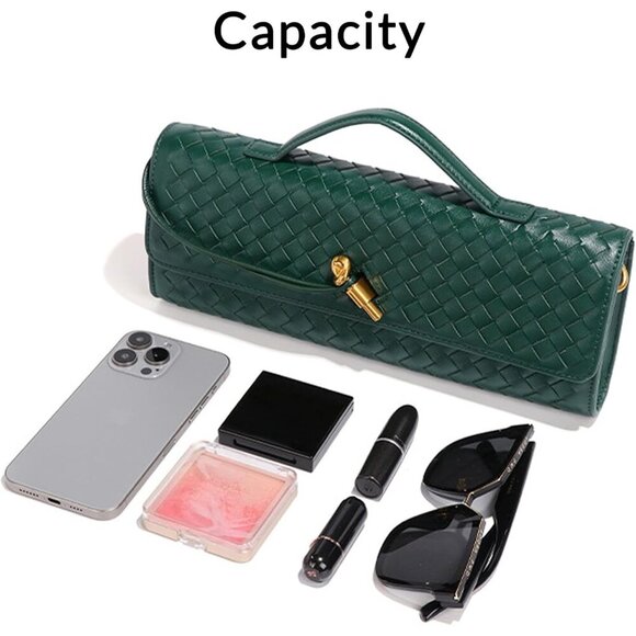 🆕 Eipron Trendy Casual Clutch Purses Women Purple Leather Handle Evening Bag - Picture 3 of 6